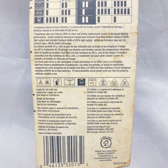 Sylvania H7 CB Cool Blue Headlight Bulb Sealed Unopened - Picture 8 of 9